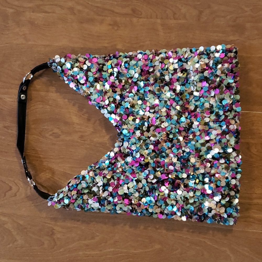 Satin Sequin Handbag